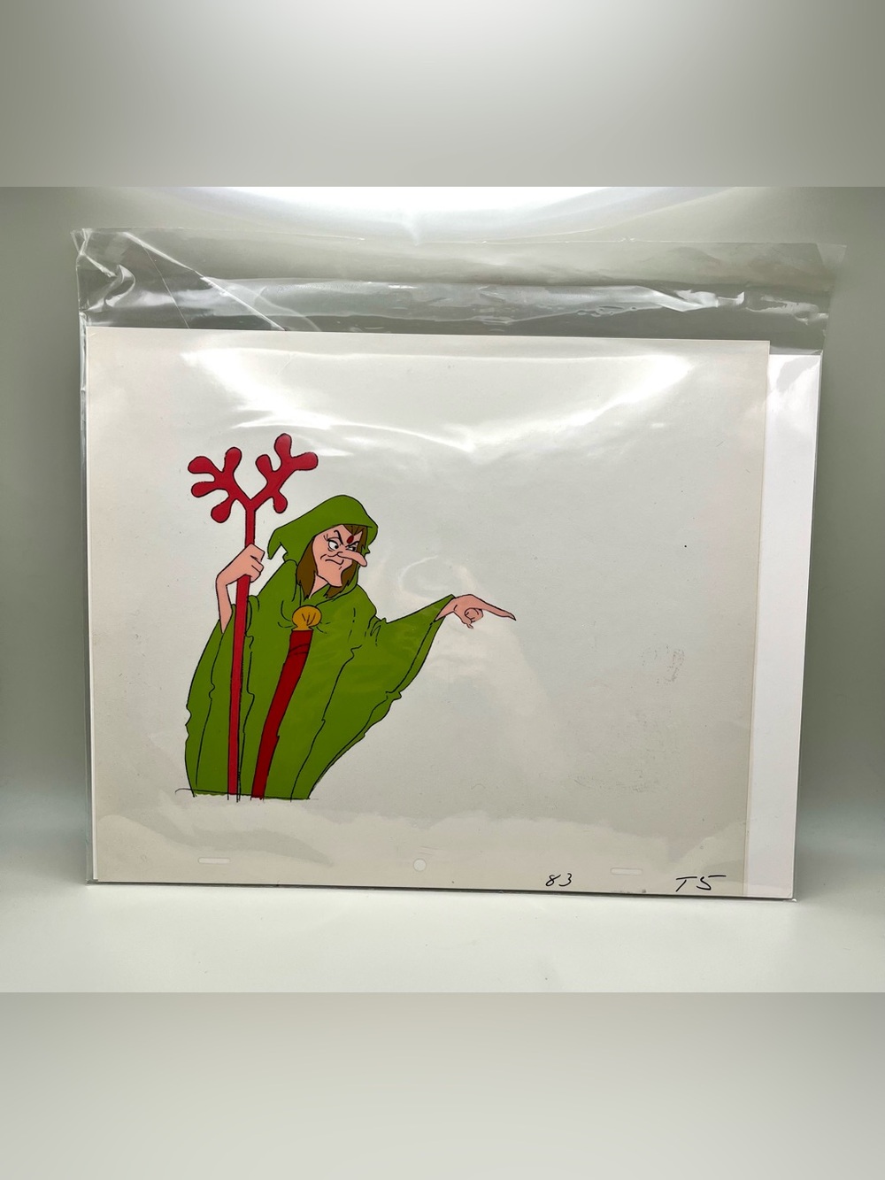 Vintage 1978 Hanna-Barbera Popeye Sea Hag Original Hand-Painted Production Cel